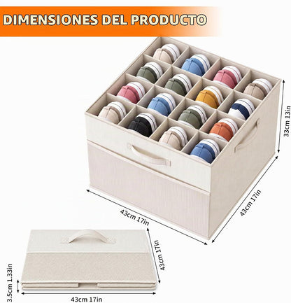 Aokeyee Organizador de zapatos para armario, paquete de 2 cajas org...