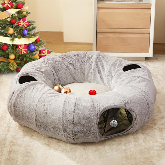 WINDRACING - Cama de túnel para gatos de interior \u2013 Lindo túne...