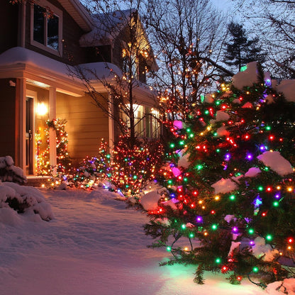 TW SHINE Luces de Navidad que cambian de color, 66 pies, 200 LED bl...