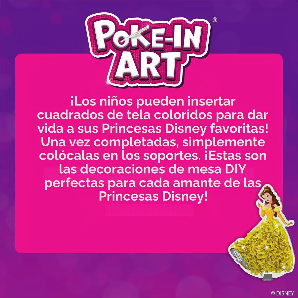 Skillmatics Poke-in Art - Princesas Disney, kit de manualidades de...