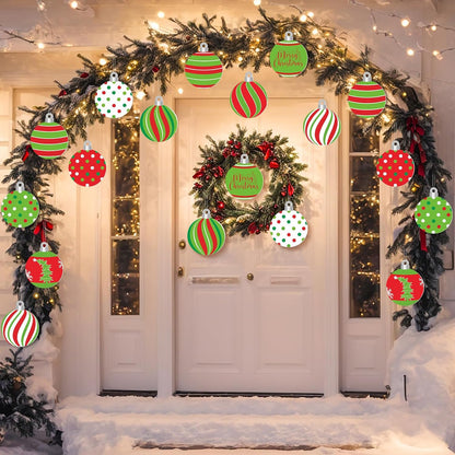 Barydat - 30 adornos grandes de bolas de Navidad, decoración de árb...