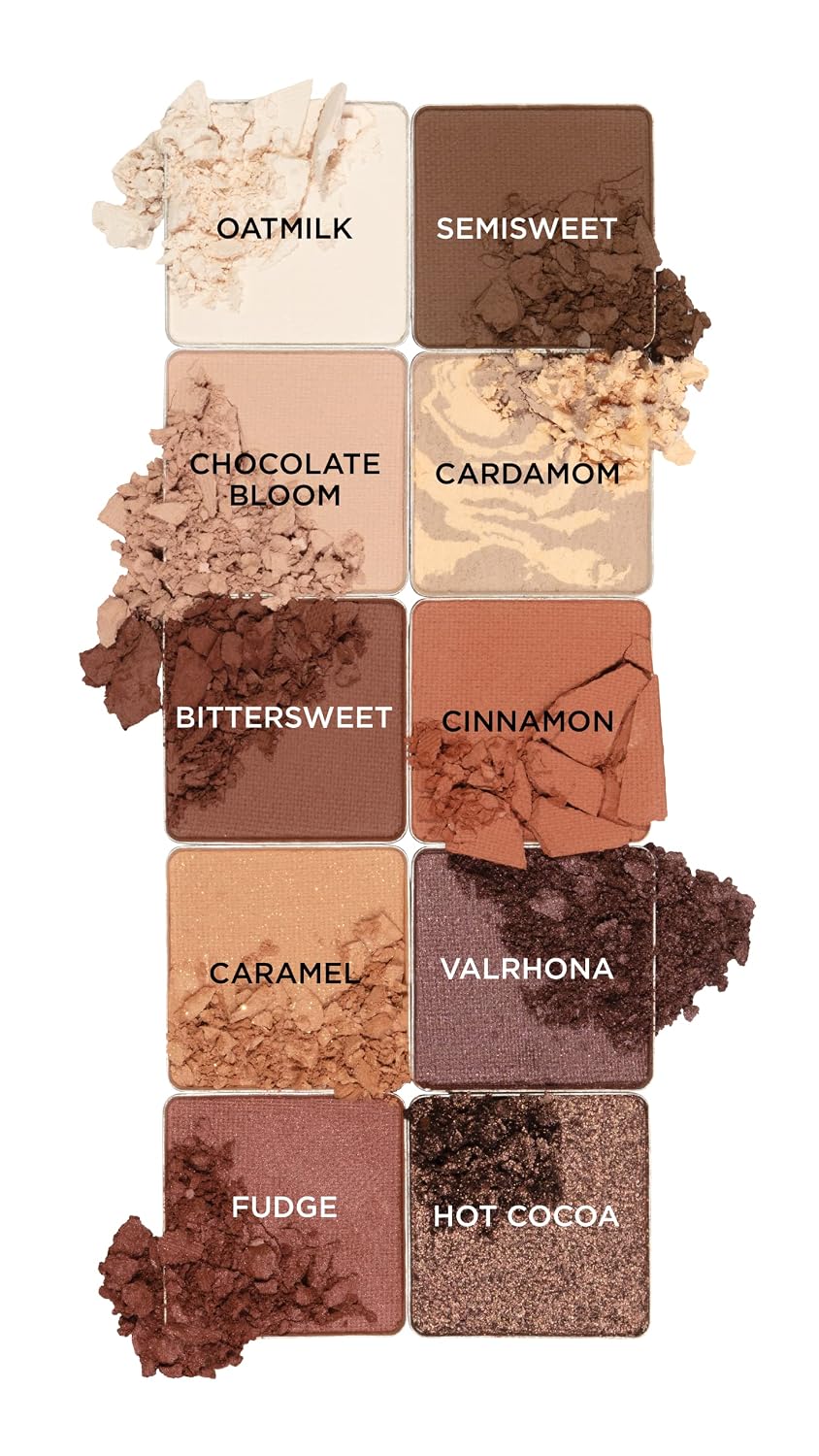 Pacifica Cocoa Nudes - Paleta de sombras de ojos minerales, maquill...
