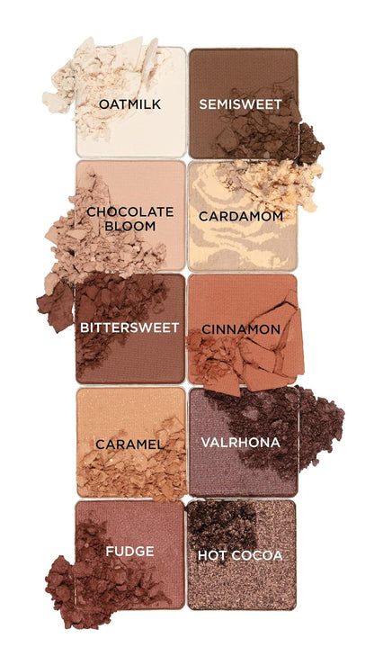 Pacifica Cocoa Nudes - Paleta de sombras de ojos minerales, maquill...