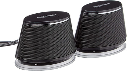 Amazon Basics - Altavoces de computadora alimentados por USB con so...