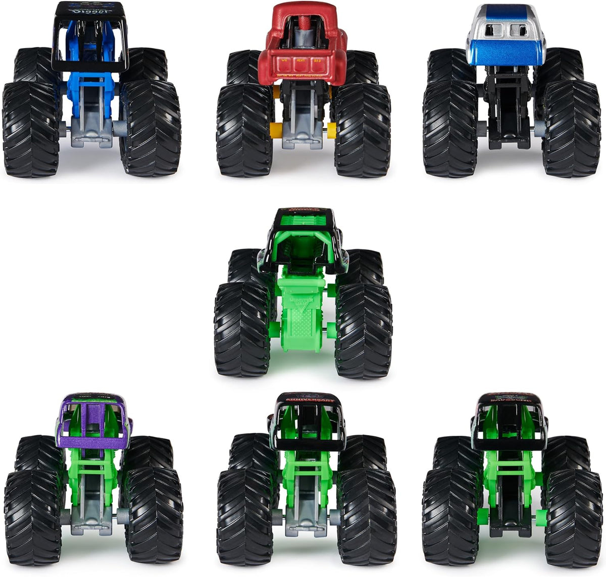 Monster Jam, Paquete de 8 camiones monstruo de Grave Digger del 40º...