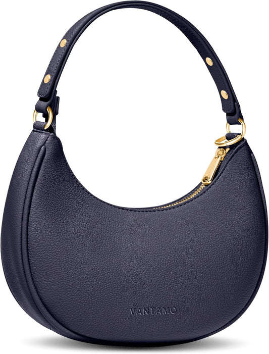 Bolsos Vantamo para mujer con forma de media luna con protección RF...