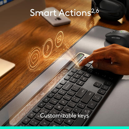 Logitech Signature Slim Solar+ K980 teclado inalámbrico Bluetooth,...