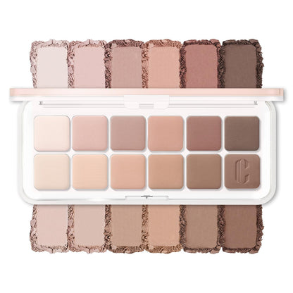 CLIO Pro - Paleta de ojos de aire, 12 colores de sombra de ojos mat...