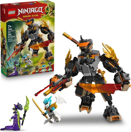 LEGO NINJAGO La misión de Cole Mech &amp; Dragon Zane 71854 | Jugue...