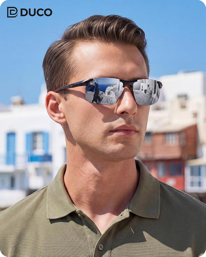 DUCO - Gafas de sol polarizadas para hombre, para deportes, pesca,...