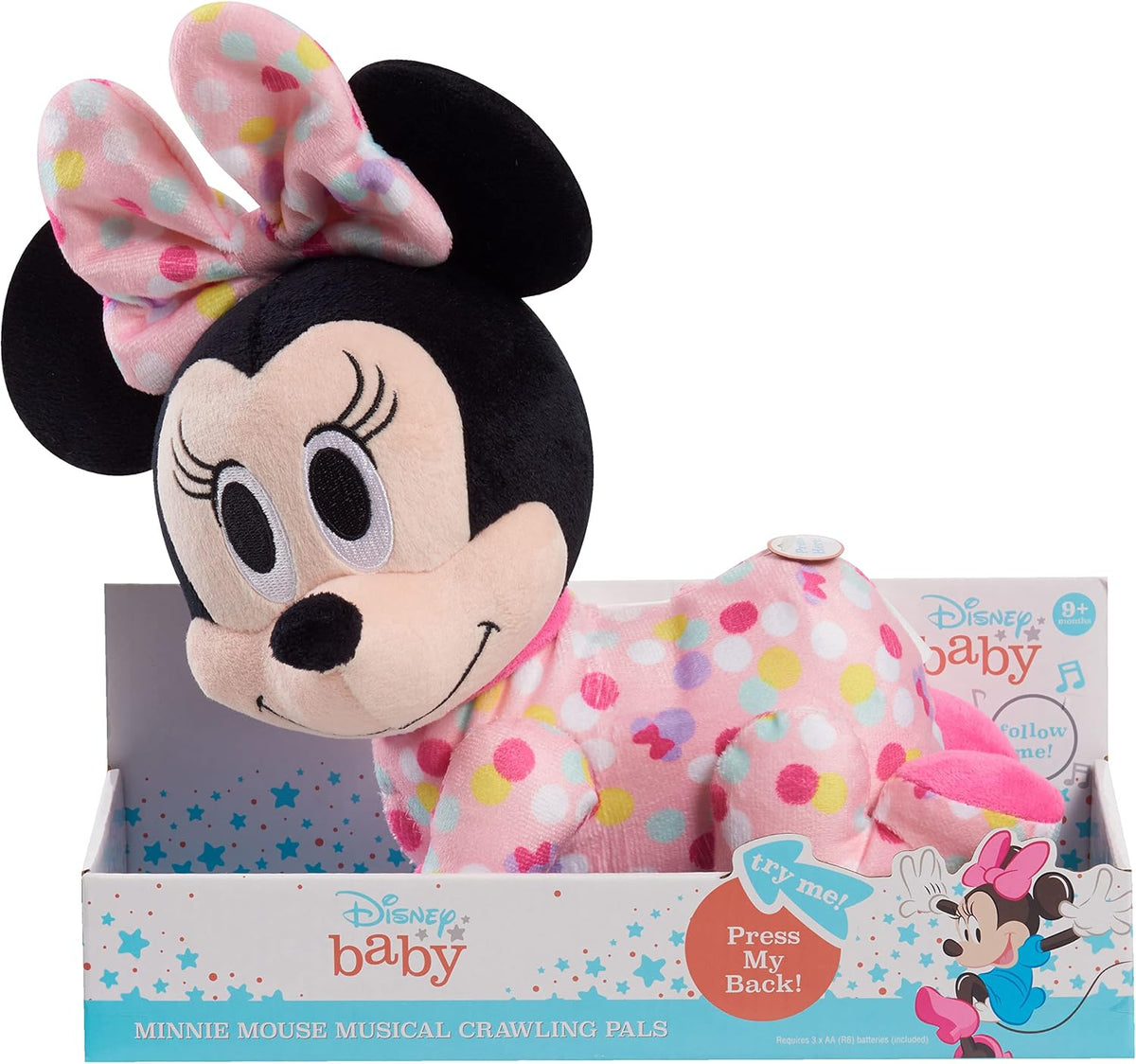 Disney Just Play - Peluche musical para bebés, Minnie Mouse, peluch...