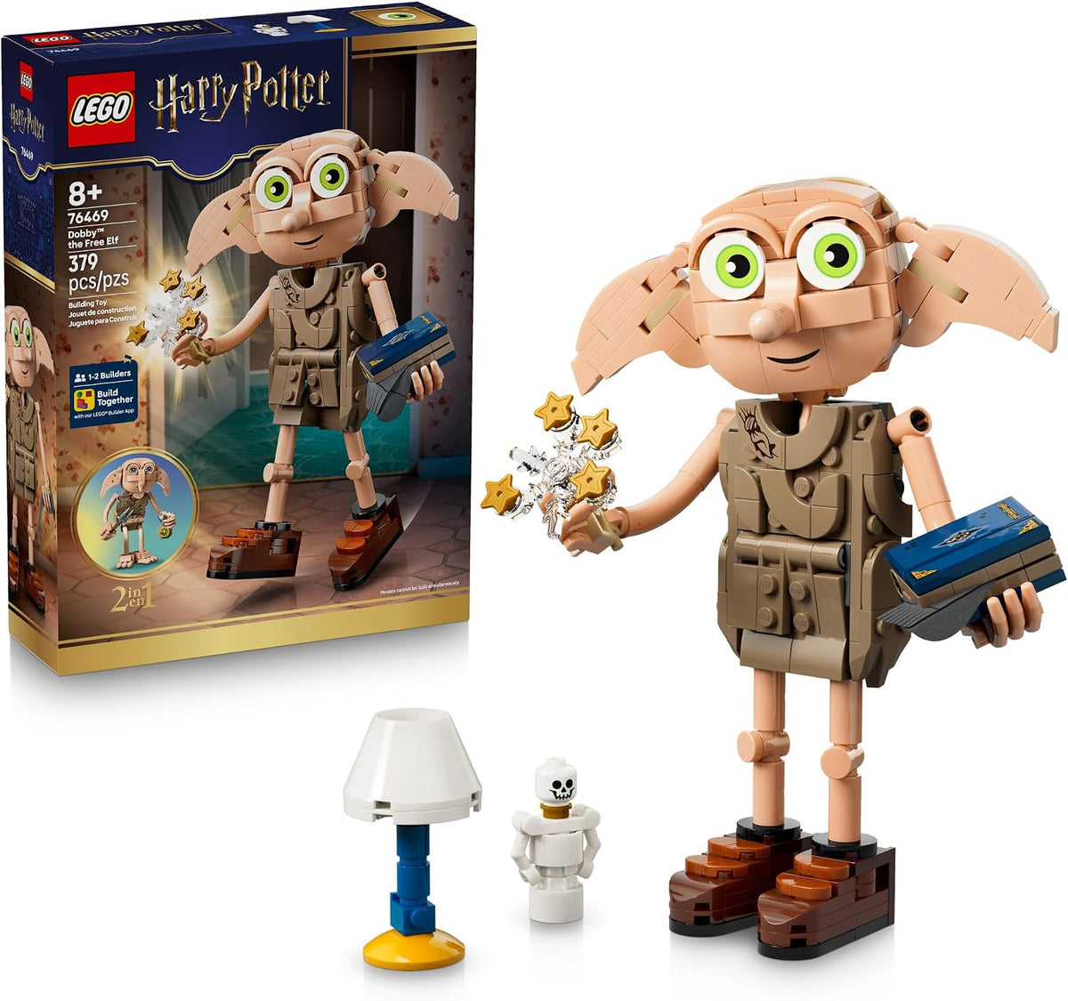 LEGO Harry Potter Dobby el Elfo Libre 76469 | Juguete de construcci...