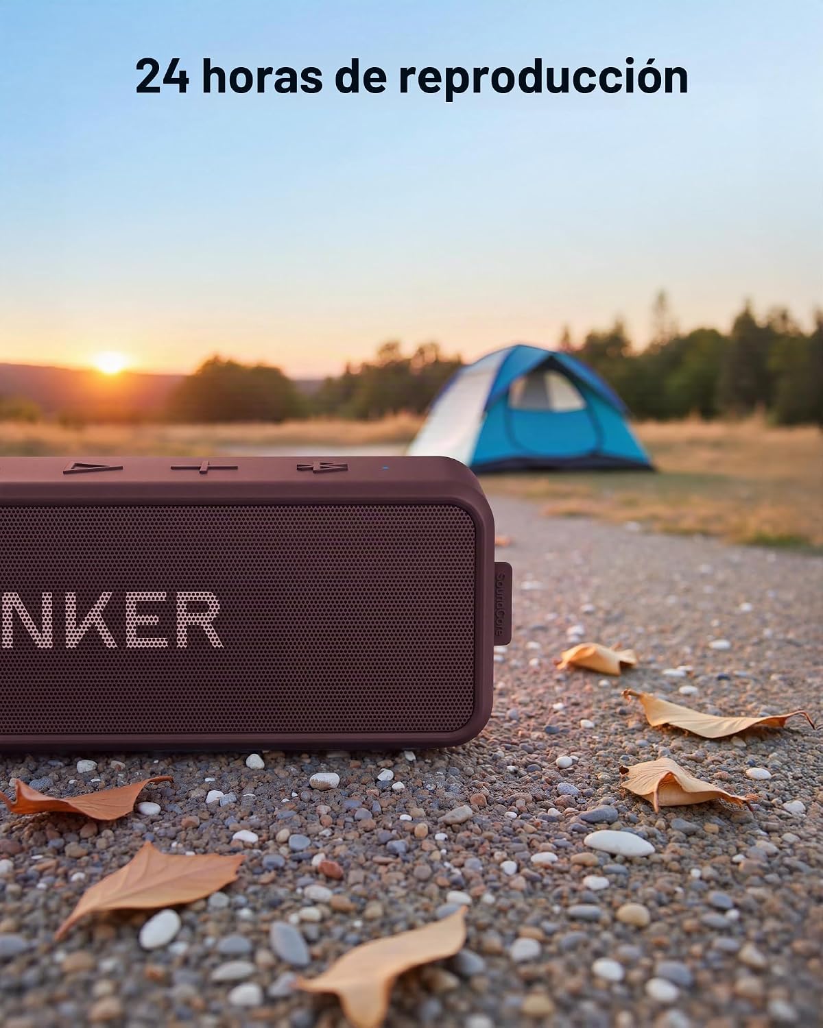 Anker Soundcore 2 Altavoz Bluetooth portátil, 24 horas de reproducc...
