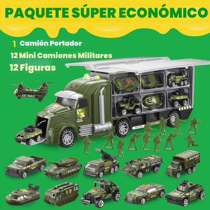 JOYIN - Camión militar 25 en 1 para niños a partir de 3 años, jugue...