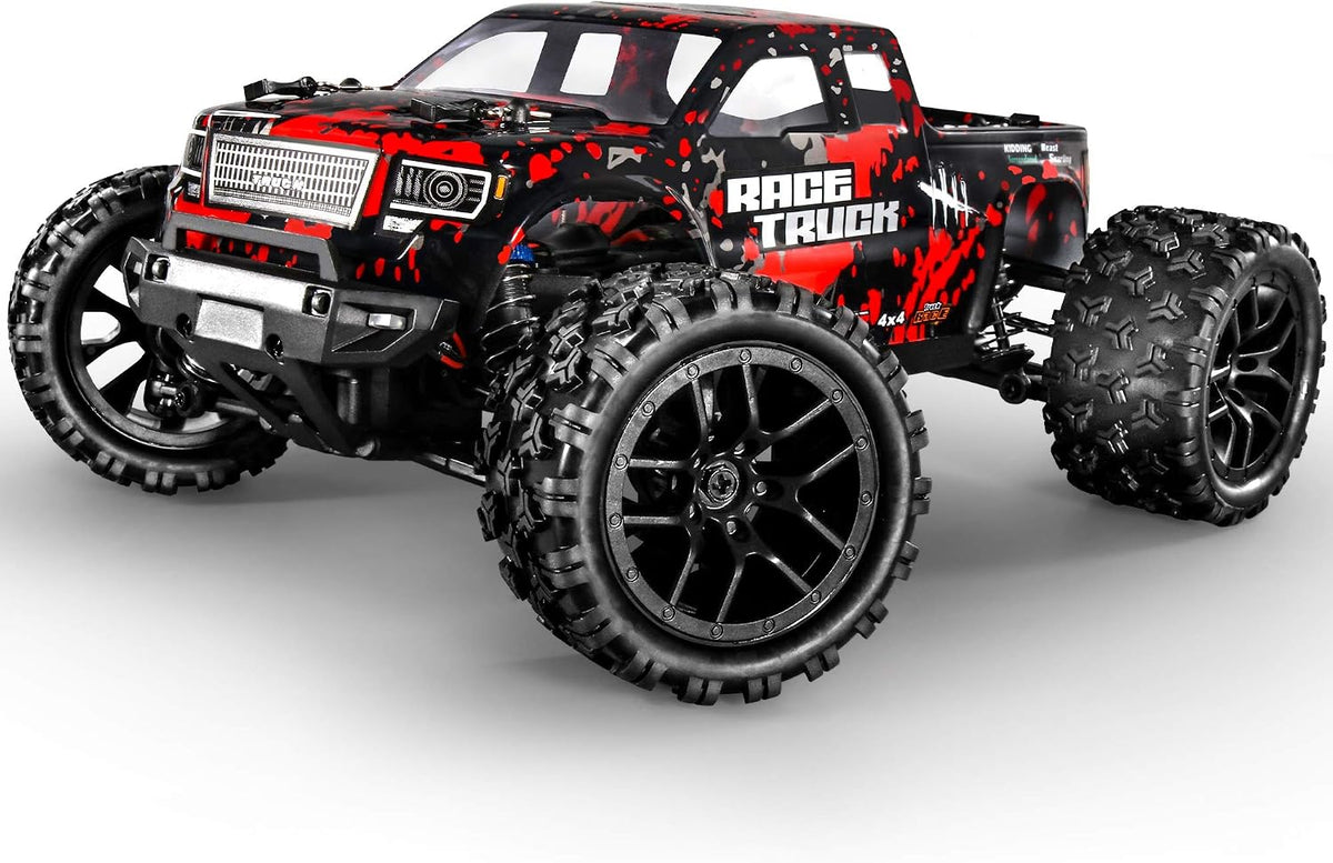 HAIBOXING 1\/18 4WD RC Truck 36KM\/H impermeable 2 baterías 2.4G co...