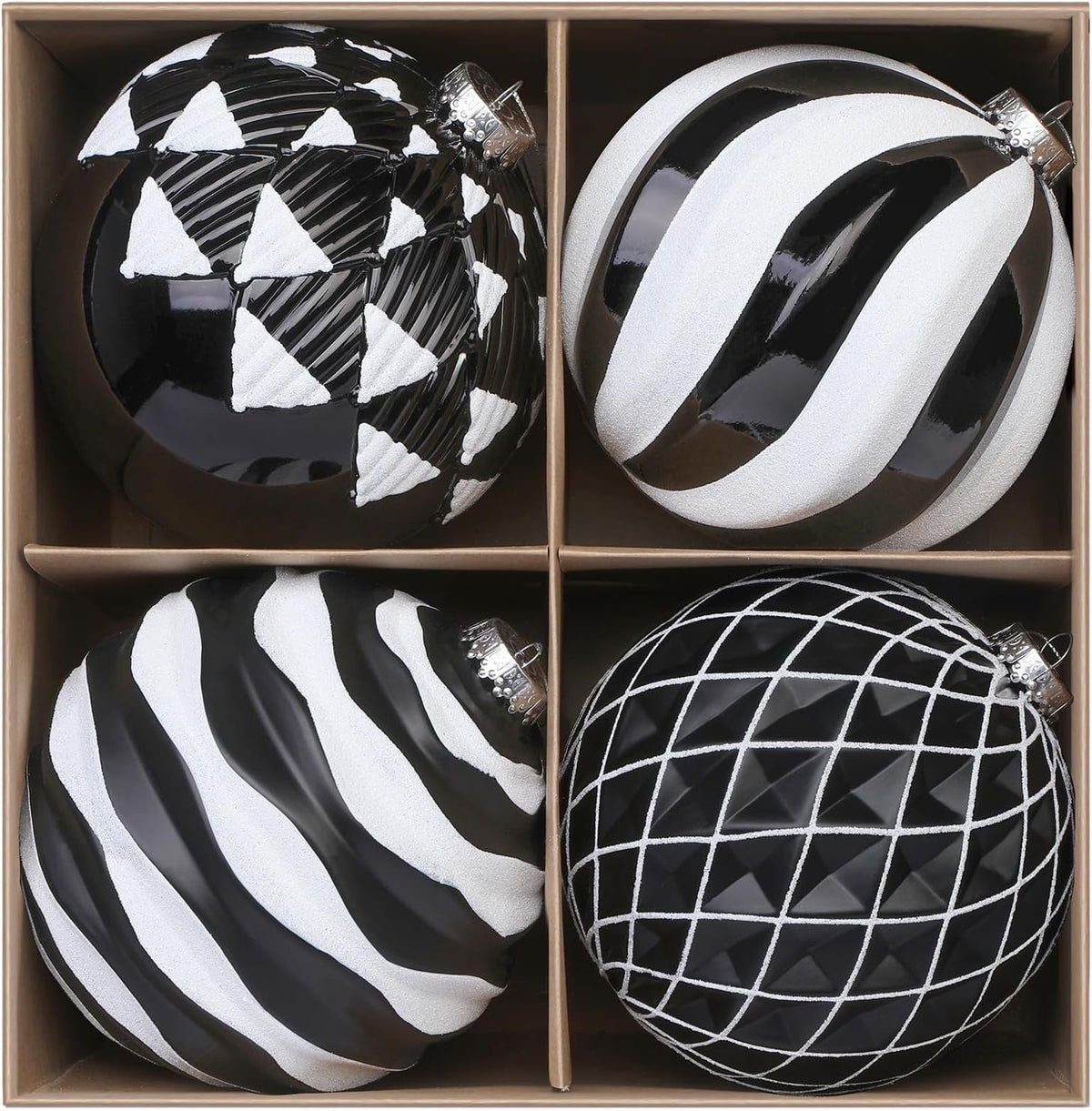 Alupssuc Bolas de Navidad grandes de 6 pulgadas\/5.906 in, 4 unidad...