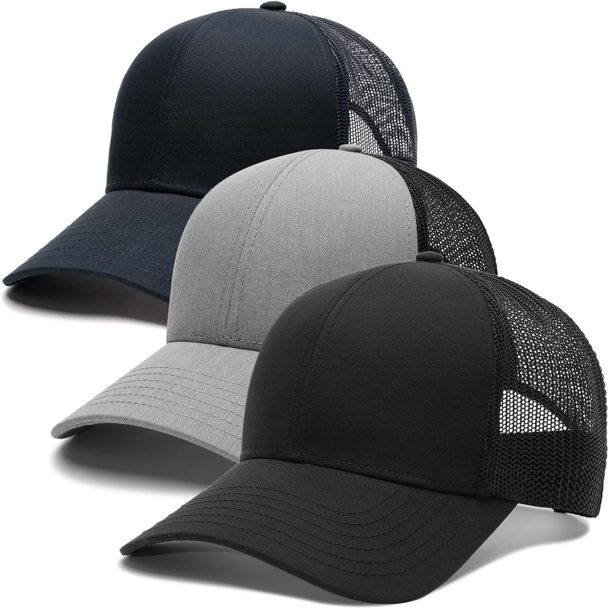 FURTALK Gorra de béisbol de malla estructurada para hombre, ajustab...