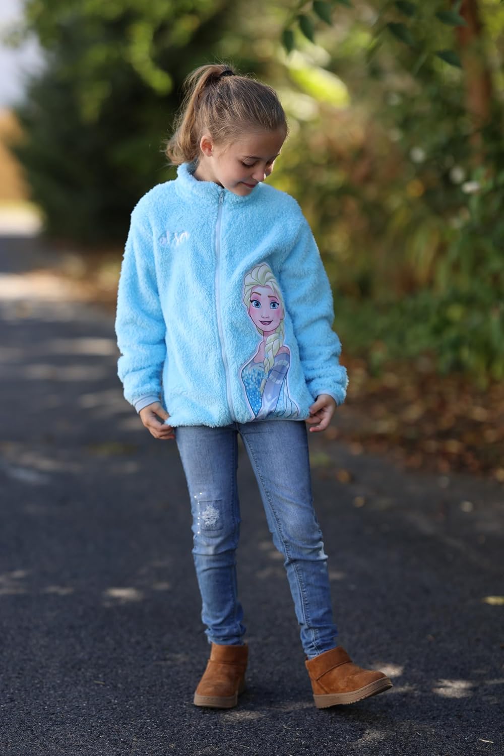 Disney Stitch Frozen Elsa Minnie Mickey - Chaqueta de forro polar p...
