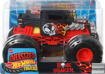 Hot Wheels Monster Trucks Agitador de huesos de gran tamaño en esca...