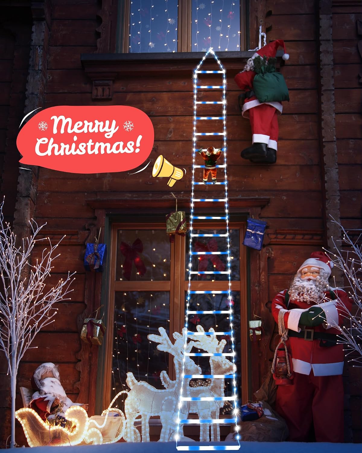Toodour Luces LED de Navidad, luces decorativas de Navidad de 10 pi...