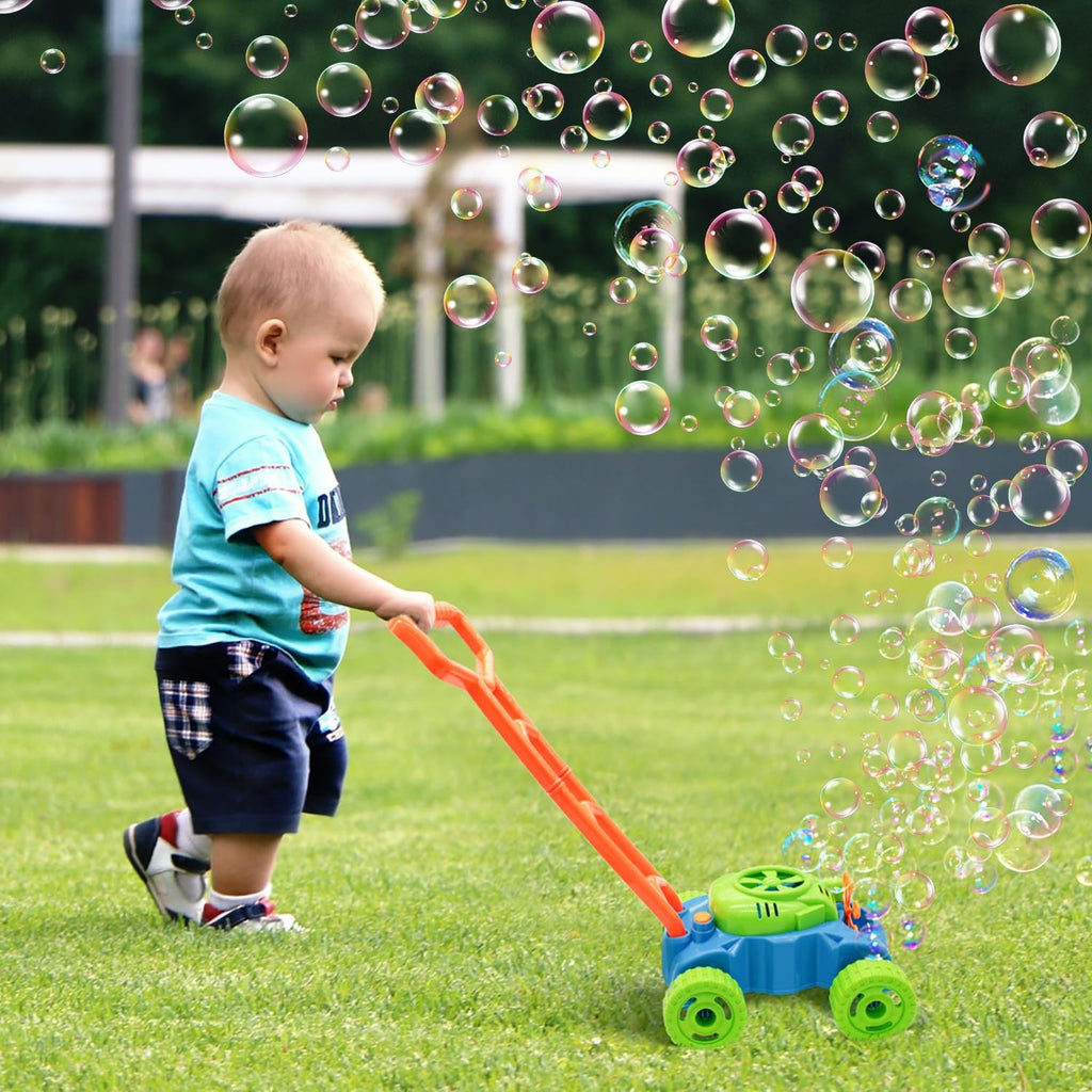Lydaz Cortacésped de burbujas para niños pequeños de 1 a 3 años, má...