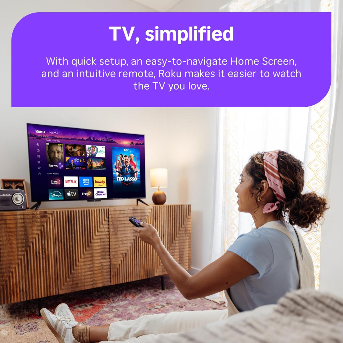 Roku Streaming Stick Plus con control remoto por voz - 4K y HDR10+...