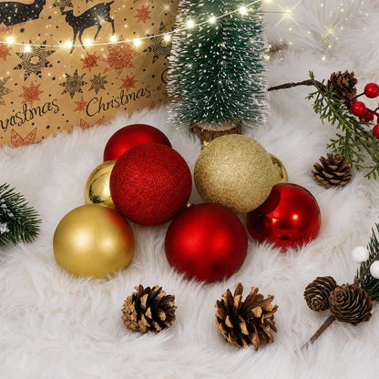 Adornos de bola de Navidad de 30 quilates, decoración de árbol de N...