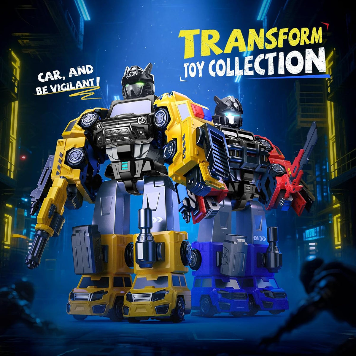 Transform Robot Toys para niños de 4 a 6 años, juguete de construcc...