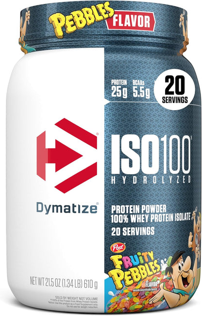 Dymatize Proteína en polvo hidrolizada ISO100, 100% proteína aislad...