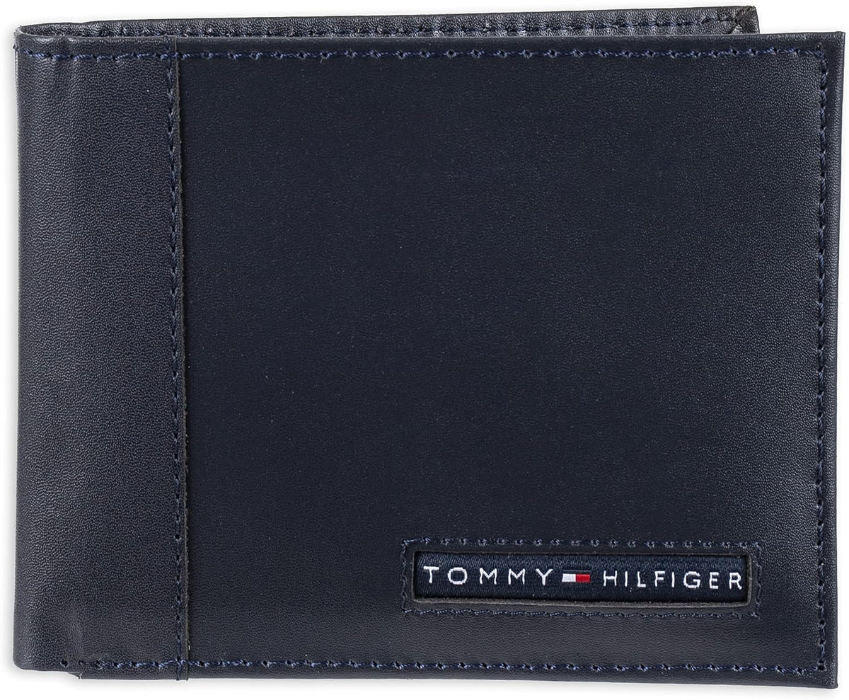 Tommy Hilfiger Cartera Passcase para hombre con ventana de identifi...