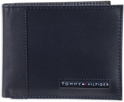 Tommy Hilfiger Cartera Passcase para hombre con ventana de identifi...