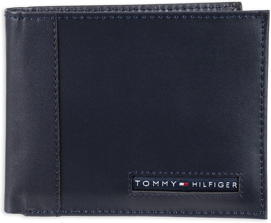 Tommy Hilfiger Cartera Passcase para hombre con ventana de identifi...