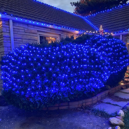 Joomer Paquete de 2 luces de red de Navidad de 12 pies x 5 pies | C...