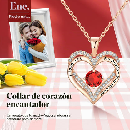 Collares de oro rosa de 18 quilates para mujer, regalos de cumpleañ...