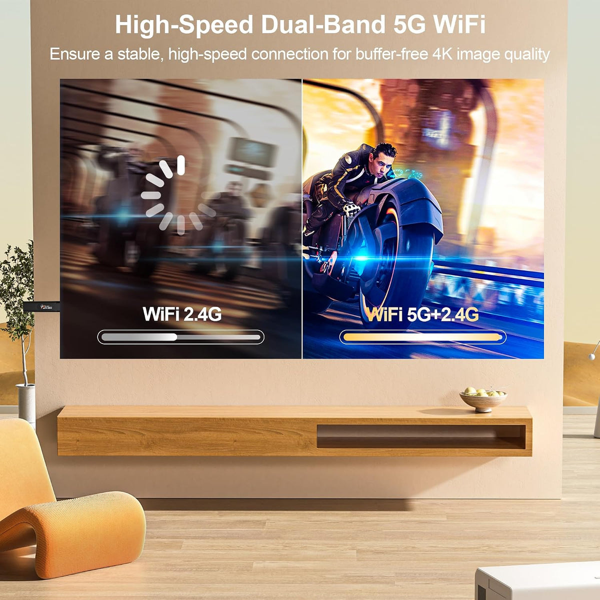 Android 13.0 TV Stick 4K, ultra portátil Smart TV Stick 2GB RAM 16G...