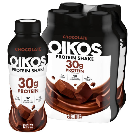 Oikos Batido de Proteína, Chocolate, Bebidas Altas en Proteína de 3...