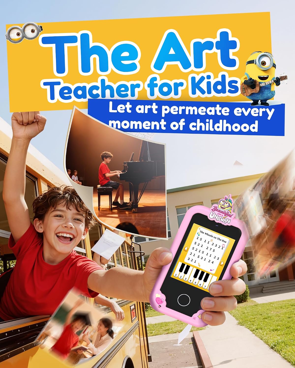 KOKODI Juguetes inteligentes para niños, Minions Collab Regalos de...