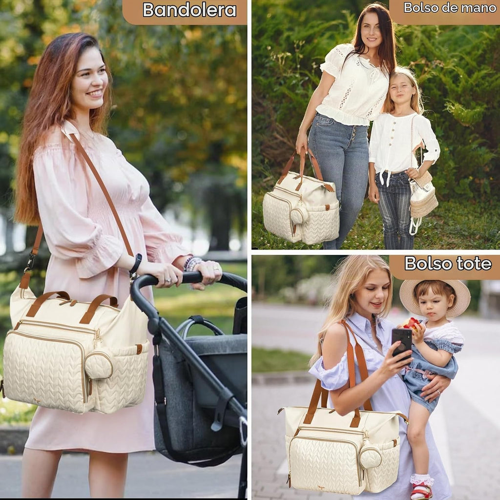 Tonyeee Bolsa de pañales, bolso grande del hospital del bebé para l...