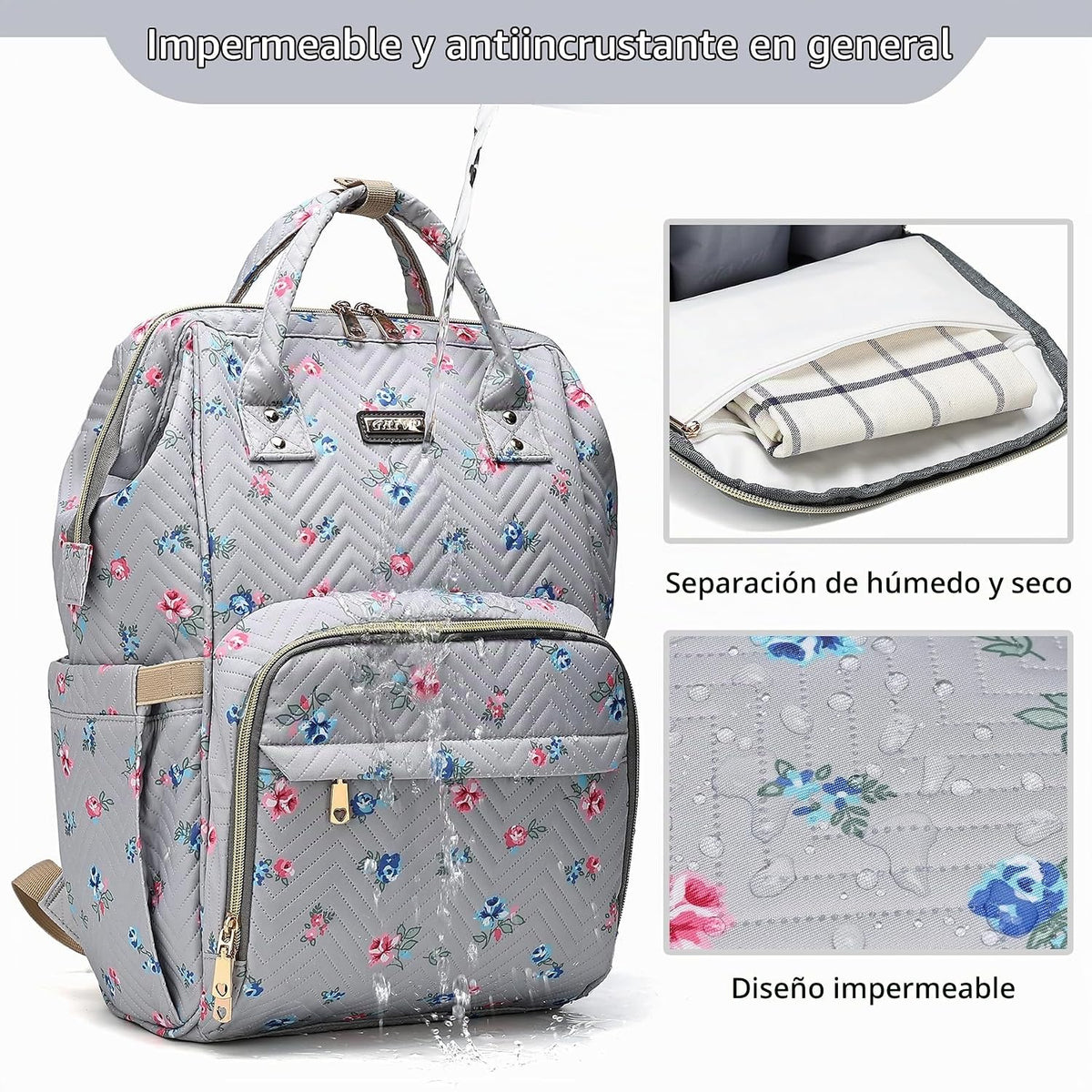 GAIVP - Mochila para pañales, bolsas de pañales para bebés, niñas y...