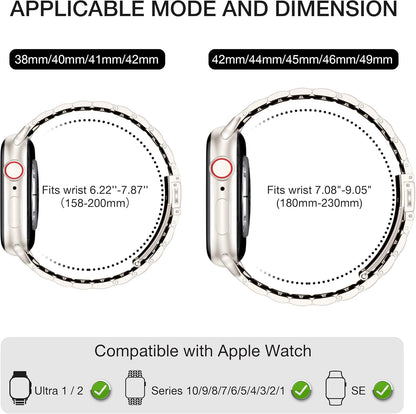 EPULY Compatible con Apple Watch Band de 42mm 44mm 45mm 38mm 40mm 4...