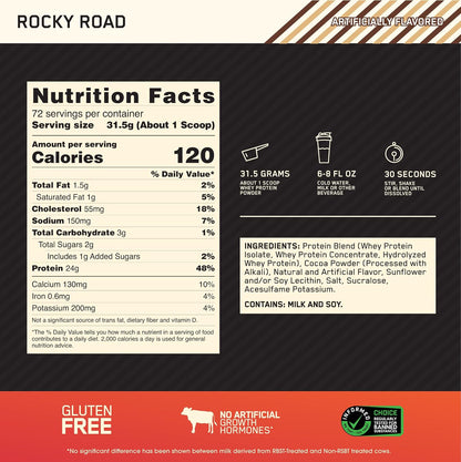 Optimum Nutrition Estándar dorado 100% Proteína de Suero de Leche e...