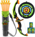 JOYIN Juego de arco y flecha para niños con luces LED intermitentes...