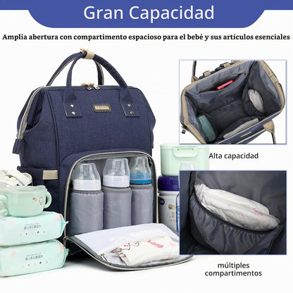 Mochila para pañales, bolsas de pañales para bebés, niñas y niños,...