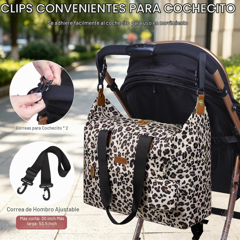 Pritent Bolsa de pañales Tote Impermeable Maternidad Bolsas de Bebé...