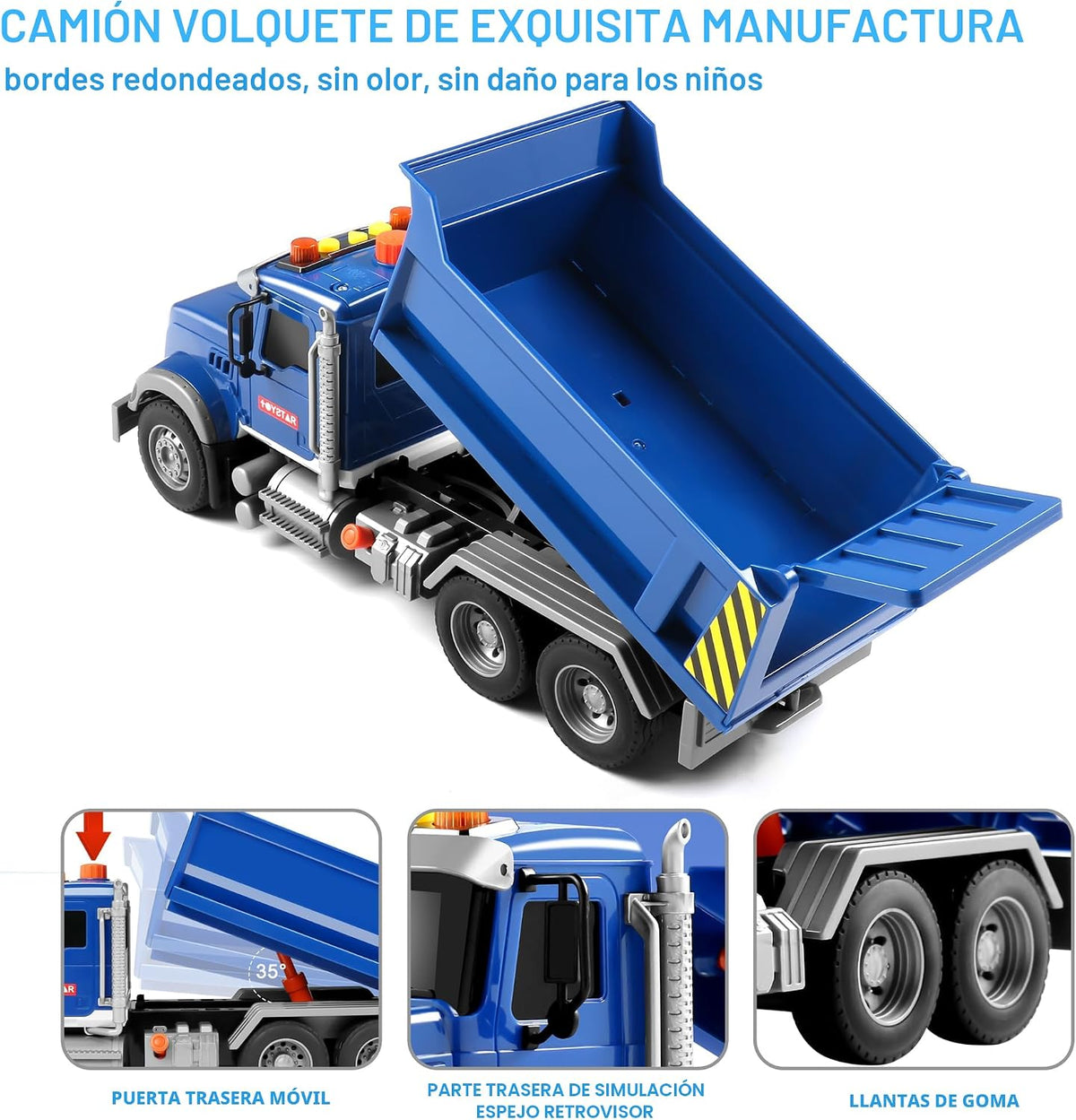 Dwi Dowellin - Camiones para niños de 3 a 5 años, camión volquete g...