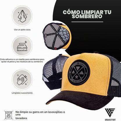 Urban Effort Trucker Hat para hombre – Gorra de béisbol con parte t...