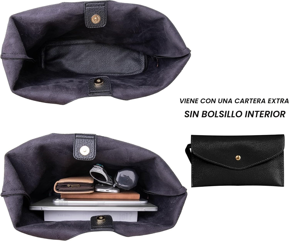 Montana West Bolsos estilo hobo holgados para mujer, bolsos de homb...