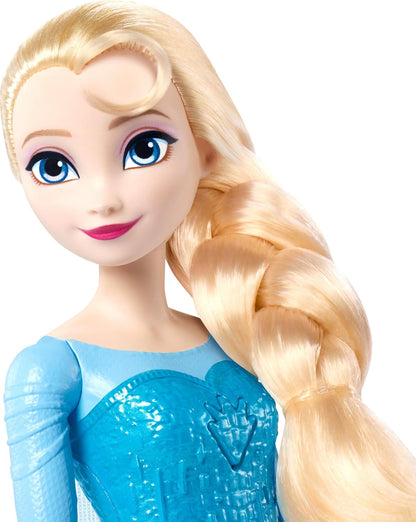 Mattel Muñeca Elsa cantante de Frozen de Disney con luces y música,...
