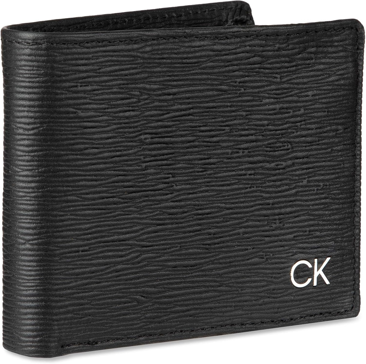 Calvin Klein Billetera plegable minimalista de piel RFID para hombr...