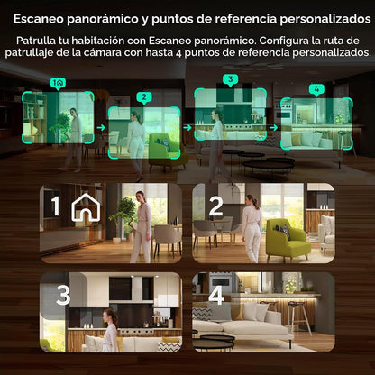 WYZE Duo Cam Pan, paquete de 2 unidades, para interiores y exterior...